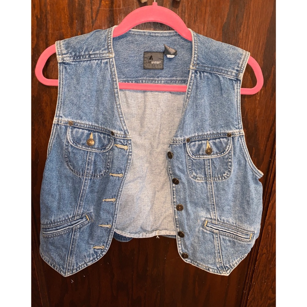 denim jean vest